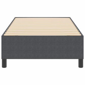 Boxspringbed Donkergrijs Eenpersoons Corduroy Stof 5