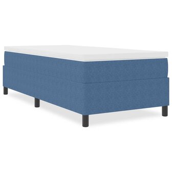Boxspringbed Blauw Eenpersoons Corduroy Stof 3