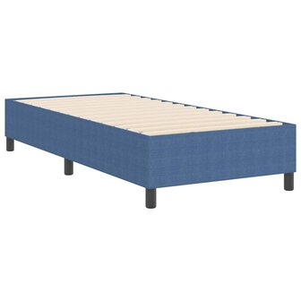 Boxspringbed Blauw Eenpersoons Corduroy Stof 7