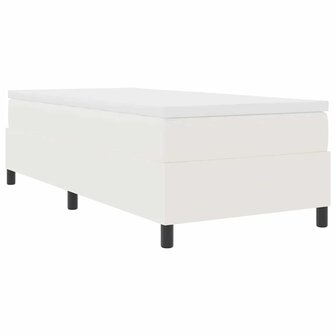Boxspring Bed Cr&egrave;me 90x200 cm Corduroy Stof 2