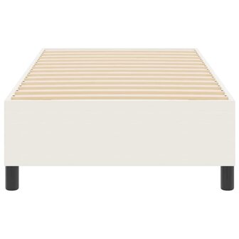 Boxspring Bed Cr&egrave;me 90x200 cm Corduroy Stof 5
