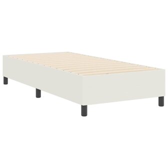 Boxspring Bed Cr&egrave;me 90x200 cm Corduroy Stof 7
