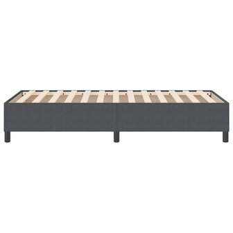 Boxspring Bed Donkergrijs 100x200 cm Corduroy Stof 6