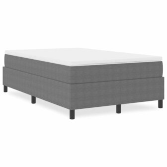 Boxspringbed Lichtgrijs Klein Tweepersoons Corduroy Stof 3