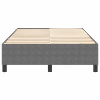 Boxspringbed Lichtgrijs Klein Tweepersoons Corduroy Stof 5