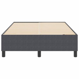 Boxspringbed Donkergrijs Klein Tweepersoons Corduroy Stof 5