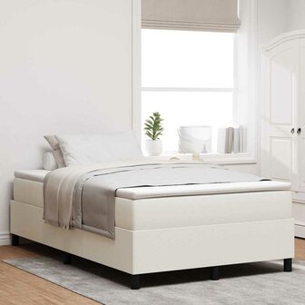 Boxspringbed Cr&egrave;me Klein Dubbel Corduroy Stof 1