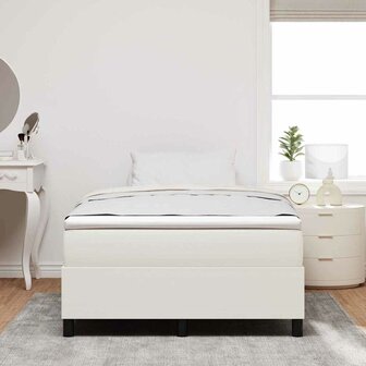 Boxspringbed Cr&egrave;me Klein Dubbel Corduroy Stof 4