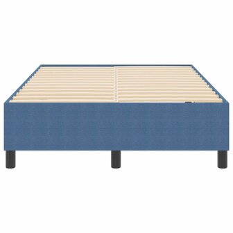 Boxspringbed Blauw Klein Tweepersoons Corduroy Stof 5