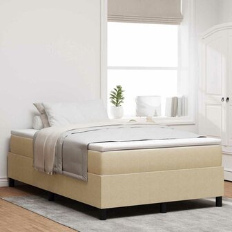 Boxspring Lichtgroen Grijs Klein Tweepersoons Velours 1