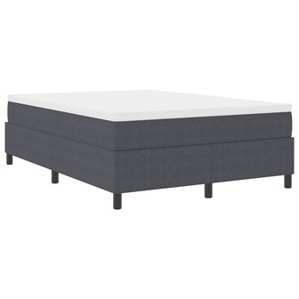 Boxspringbed Donkergrijs 140x200 cm Corduroy Stof 2