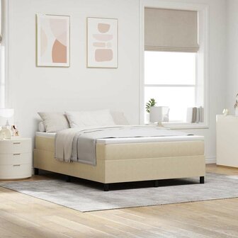 Boxspringbed in lichtgroen en grijs 140x200 cm van corduroystof 1