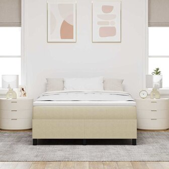 Boxspringbed in lichtgroen en grijs 140x200 cm van corduroystof 4
