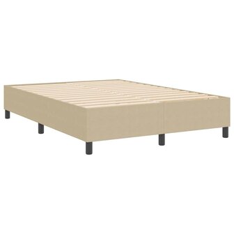 Boxspringbed in lichtgroen en grijs 140x200 cm van corduroystof 7