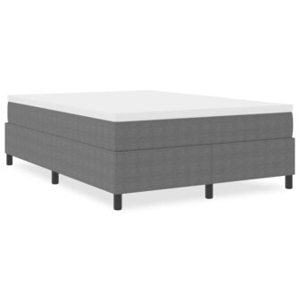 Boxspringbed Lichtgrijs 160x200 cm Corduroy Stof 3