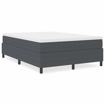 Boxspringbed Donkergrijs 160x200 cm Katoen 3