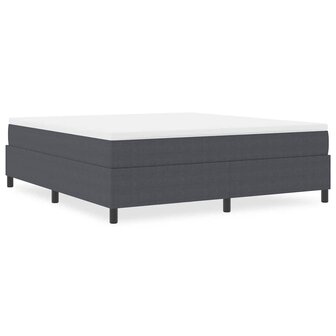 Boxspring Bed Donkergrijs Super King Corduroystof 3