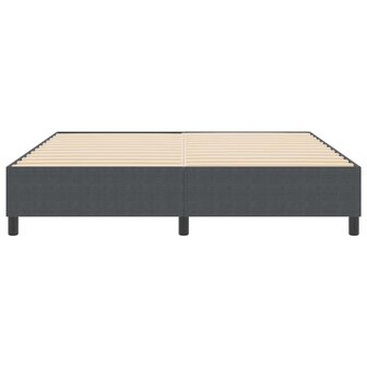 Boxspring Bed Donkergrijs Super King Corduroystof 5