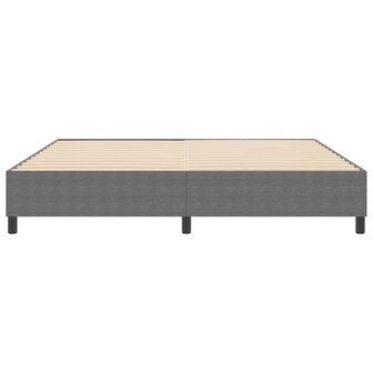 Boxspringbed Lichtgrijs 200x200 cm Corduroy Stof 5