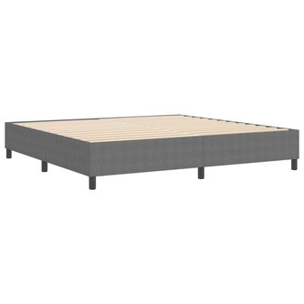Boxspringbed Lichtgrijs 200x200 cm Corduroy Stof 7