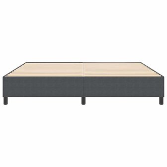 Boxspringbed Donkergrijs 200x200 cm Corduroy Stof 5