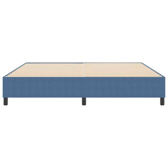 Boxspring Bed Blauw 200x200 cm Corduroy Stof 5