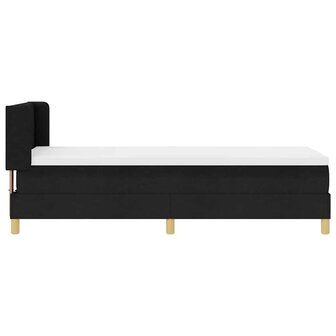 Boxspring bed Zwart en Wit en Zwart 80 x 200 cm Stof 8