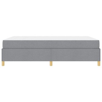 Boxspring bed Lichtgrijs en Wit en Lichtgrijs 160 x 200 cm Stof 8