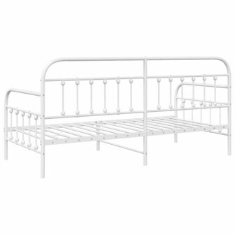 Slaapbank 100x190 cm staal wit 7