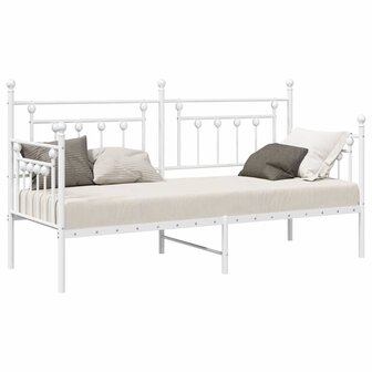 Slaapbank 80x200 cm staal wit 2