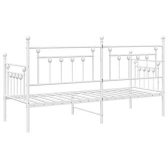 Slaapbank 80x200 cm staal wit 7