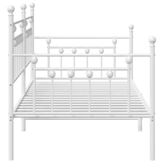 Slaapbank 90x190 cm staal wit 6