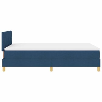 Boxspring Bed met Matras Blauw 120x200 cm Stof 8