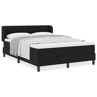 Boxspringbed met matras stof zwart 140x200 cm 3
