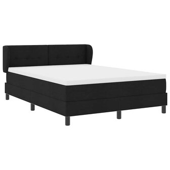 Boxspringbed met matras stof zwart 140x200 cm 6