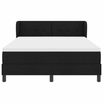 Boxspringbed met matras stof zwart 140x200 cm 7