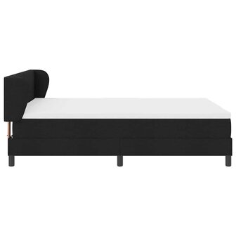Boxspringbed met matras stof zwart 140x200 cm 8