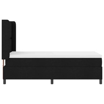 Boxspringbed met matras stof zwart 100x200 cm 8