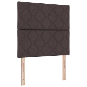 Boxspringbed met matras stof donkerbruin 100x200 cm 6