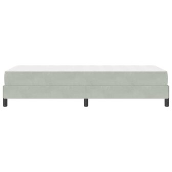 Boxspringbed met matras Lichtgrijs 80 x 200 cm Fluweel 8