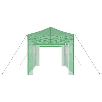 Kas met dak Groen 280 x 410 x 315 cm Staal 5