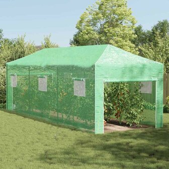 Kas met dak Groen 290 x 870 x 315 cm Staal 1