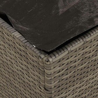 Kussenbox Grijs 50x50x50 cm van Poly Rattan 8