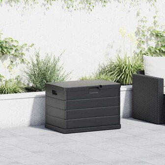 Tuinbox 77,5x54,5x53 cm 170 L kunststof grijs 1