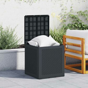 Tuinopbergbox 55x53x57 cm polypropeen antraciet 3