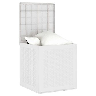 Tuinopbergbox 55x53x57 cm polypropeen wit 2