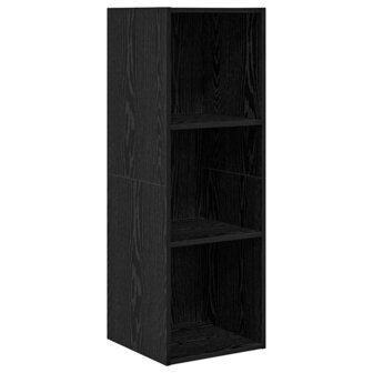 TV-kast set 3 pcs Zwart eiken 37 x 37 x 142.5 cm Bewerkt hout 4