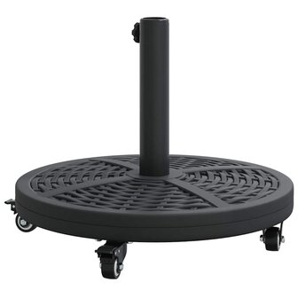 Parasolvoet met wielen rond voor &Oslash;38-48 mm palen 13 kg 5