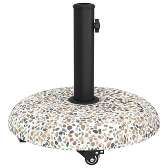 Parasolvoet met Wielen voor 37/42/52/58mm Palen Multicolor Beton 5