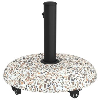 Parasolvoet met Wielen voor 37/42/52/58mm Palen Multicolor Beton 6